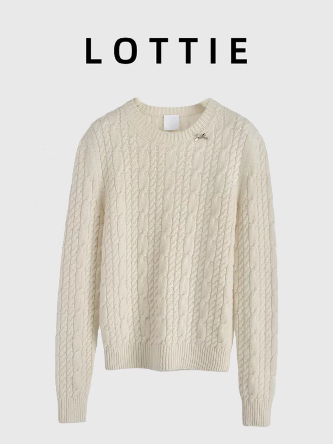 

Женский повседневный свитер Lotti High-Defn 26 из новой коллекции ранней весны, с узором «узелок», вязаный из круглой тонкой шерсти, повседневный стиль