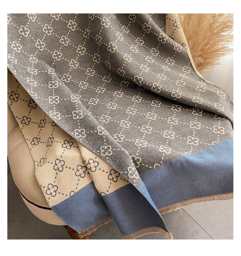 Luxus Winter Dicke Warme Quaste Schal Frauen Kaschmir Schal Und Wraps Pashmina Halstuch Bufanda Weibliche Lange Quaste Echarpe – Detail 6