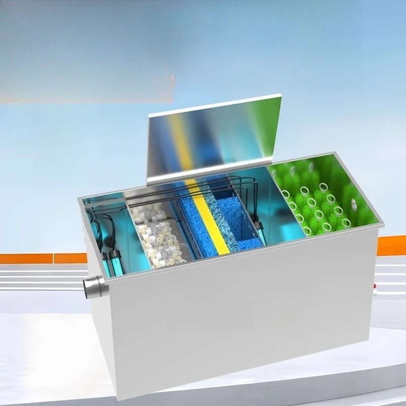 

Filter Water Circulation Purification System 24V Low Voltage Anti-shock Stainless Steel External Filtration Equipment