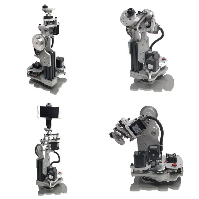 for Programmable Three Axis Stepper Arm Rotating Shooting Gimbal 800g Payload G Code Education Teaching Kit