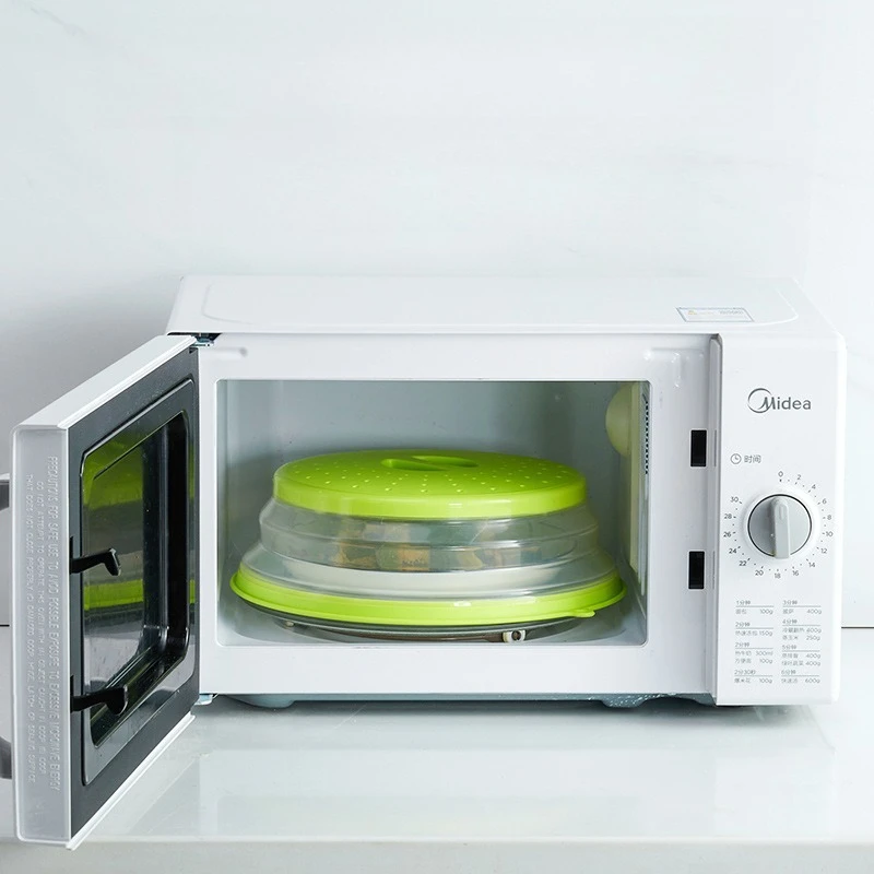 Kitchen Tools Microwave Splatter Cover Heating Folding Cover Fresh-keeping Cover Oil-proof Splash-proof Cover Cooking Lid