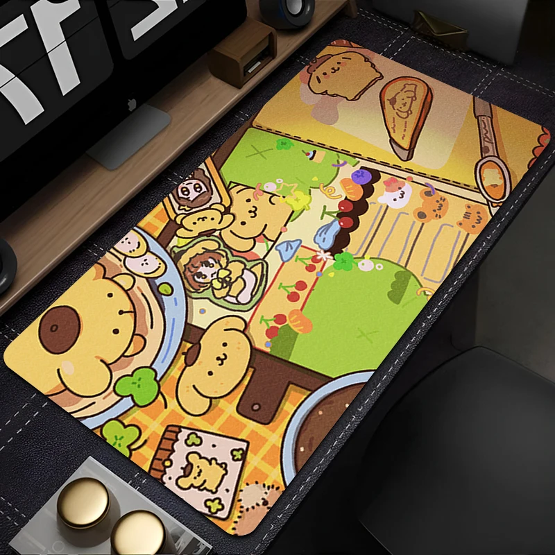 

Computer Game Mousepad Pad Rubber Mouse Mat P-pompompurin Desk Gaming Non Slip Table Mat PC Gamer Cabinet Mousepad Keyboard Pad