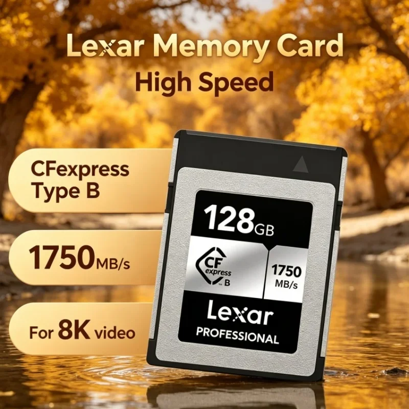 Lexar CFexpress Type B Memory Card Read 1750MB/s 128GB 256GB Storage Card CF express Type B Card 512GB For Videographers