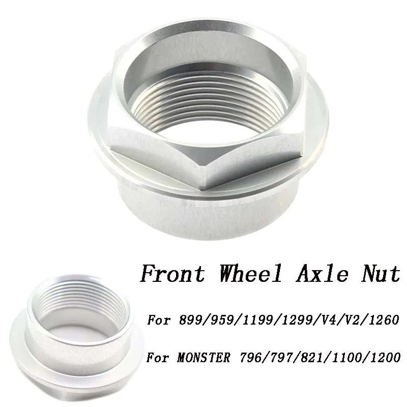 For Ducati Monster 796 797 821 1100 1200 SR EVO 2009-2020 2019 899 959 1199 1299 Panigale V4 V2 Front Wheel Axle Flange Nut
