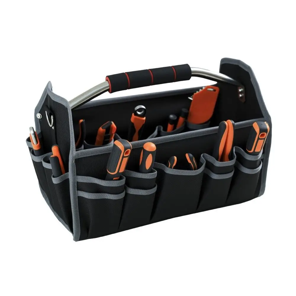Backpack Large Capacity Tool Bag Oxford Cloth Wear-Resistant Tool Kit Handbag Waterproof Thickened Toolbox Electrician Work
