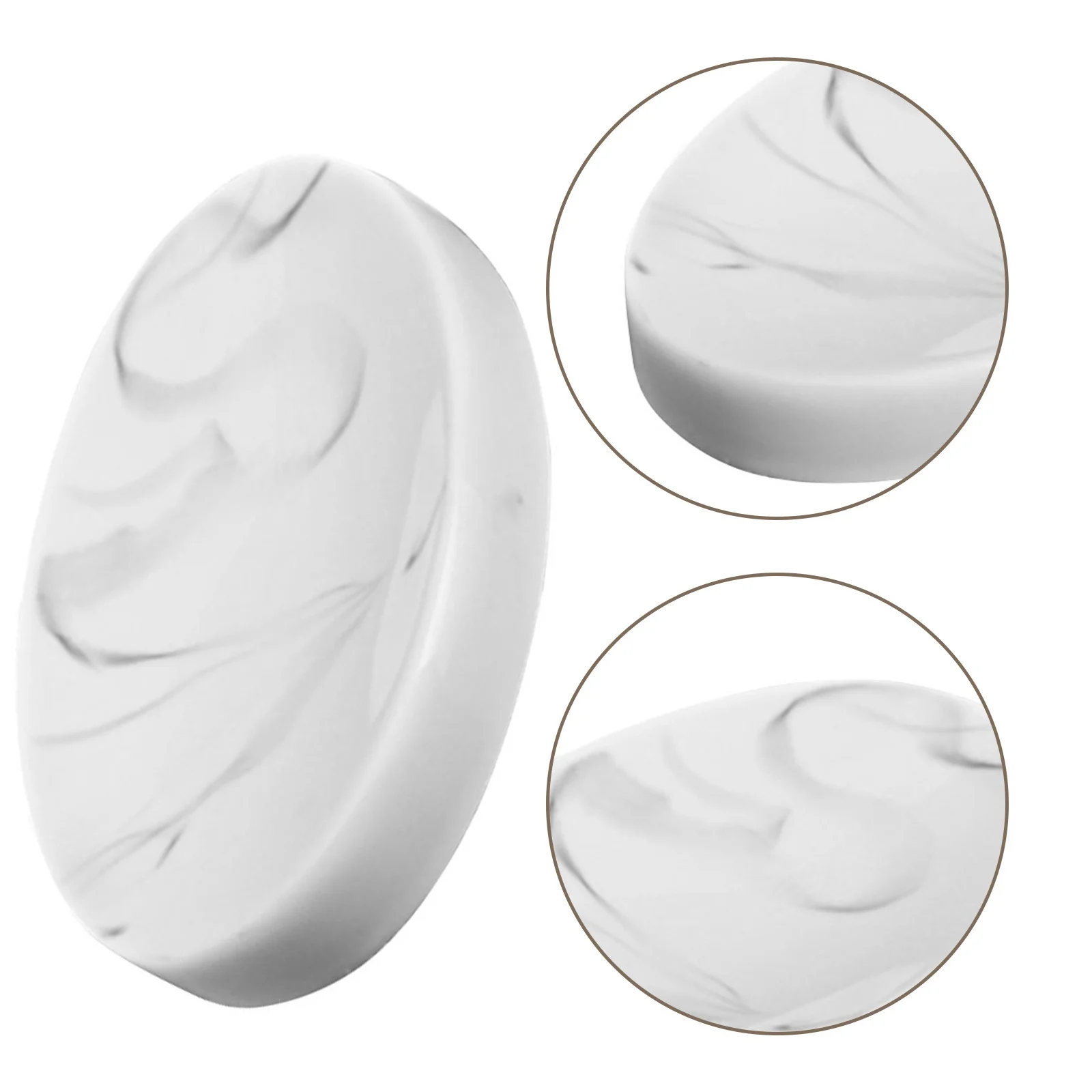 

Premium Resin Soap Dish with Marble Pattern Non-Porous Bar Soap Holder for Bathroom Shower Decorative Storage Tray