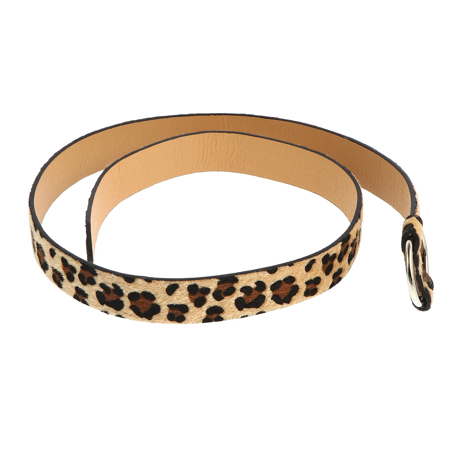 

1Pcs Women Casual Waist Belt Round Buckle Imitation Female Belt Perfect for Daily Wear Street Dance Performance