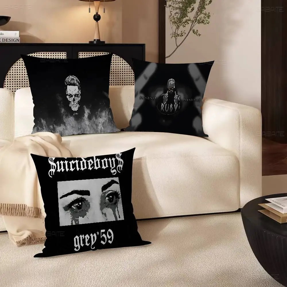 Hip Hop Suicideboys G59 45*45 cm Kissenbezug Kissenbezug Dekor Kissenbezug Home Kissenbezug für Couchkissen