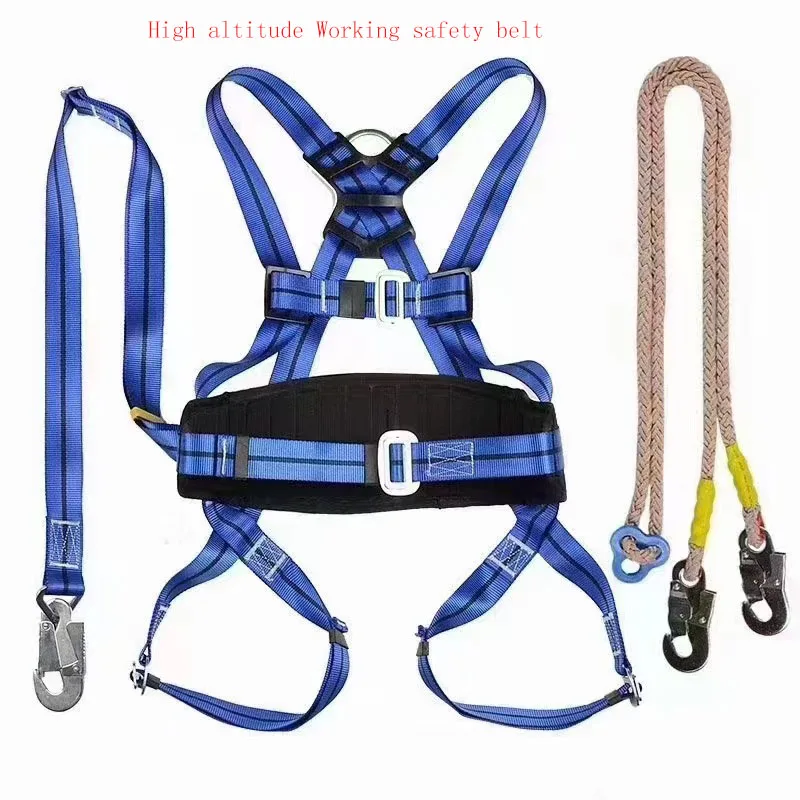 Safety Belt Altitude Work Safety Belt Double Hook Body Five Point Safety Belt Power Engineering Safety Belt