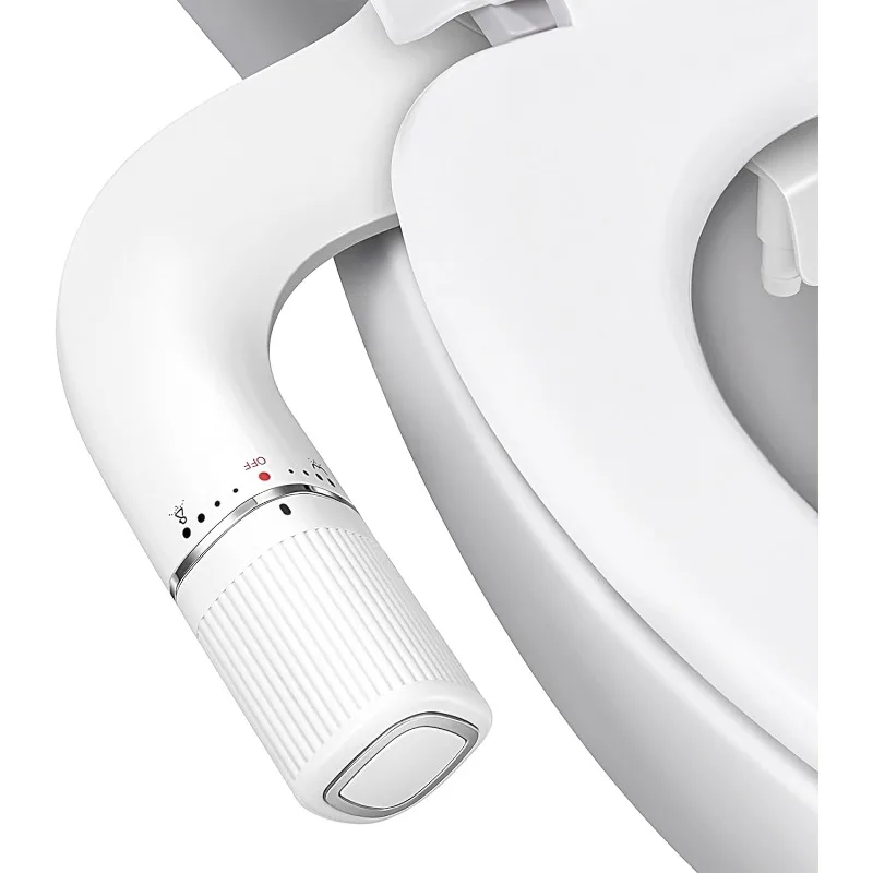 

Ultra-Slim Bidet Attachment for Toilet - Nozzle (Frontal & Rear Wash) with Adjustable Cold Water Pressure and