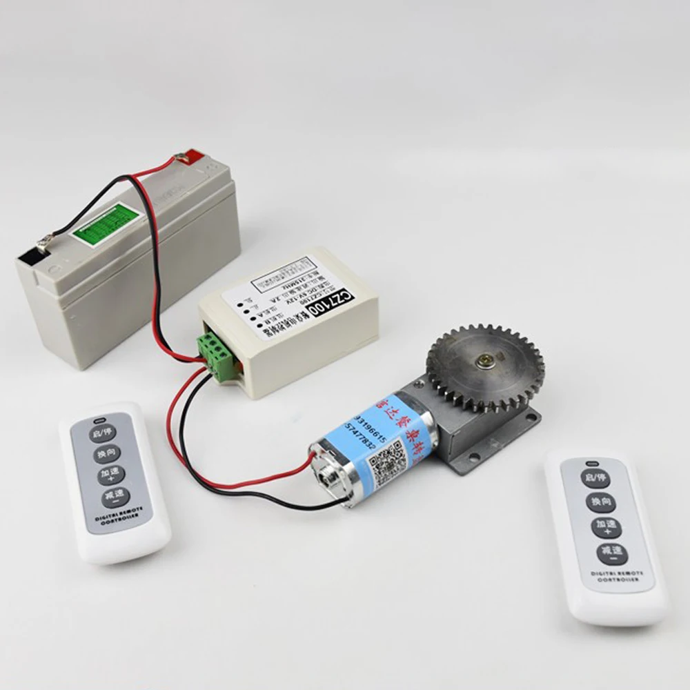 DC6-12V Electric Turntable Remote Control Controller, Adjustable Speed ​​with Forward and Reverse Rotation
