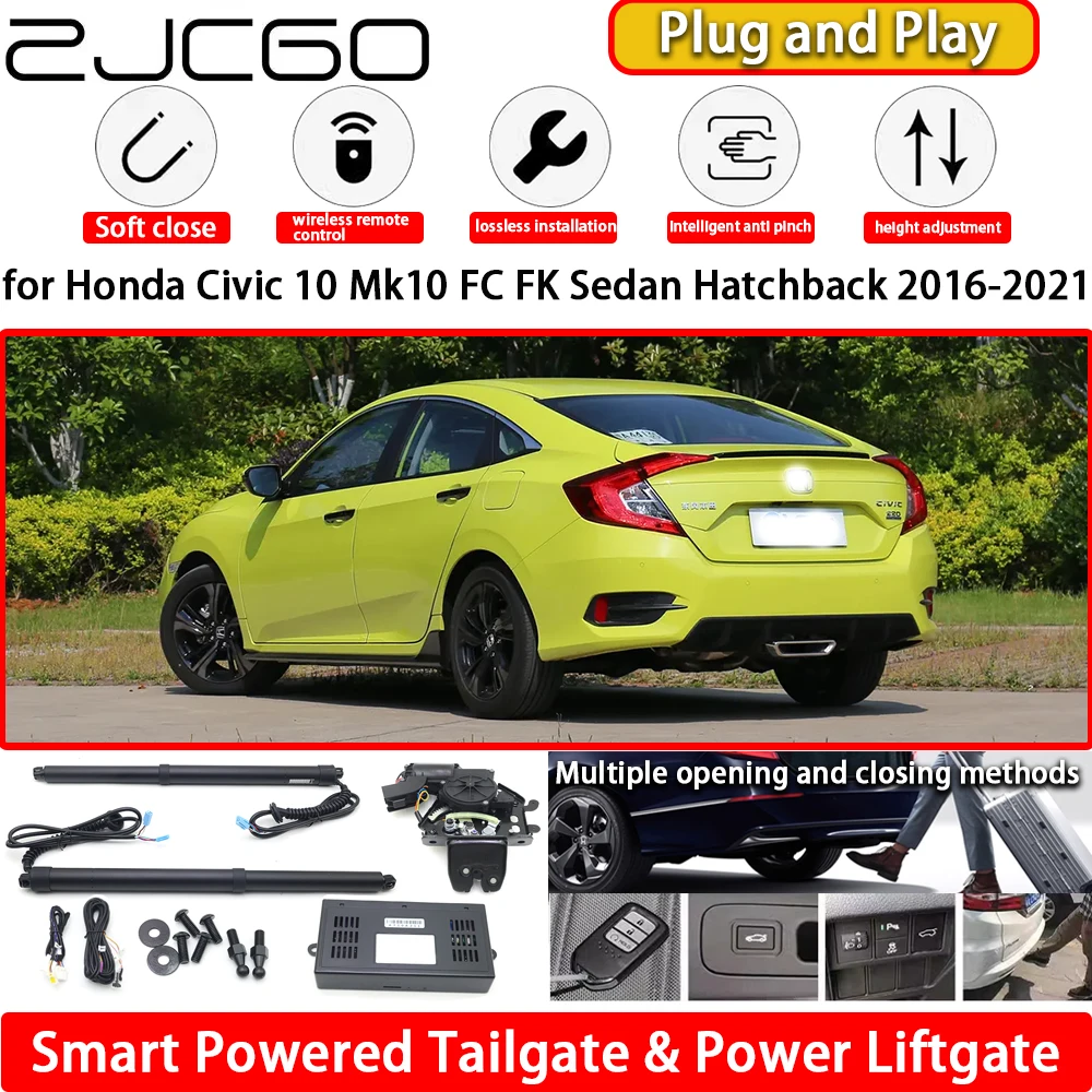 for Honda Civic 10 Mk10 FC FK Sedan Hatchback 2016-2021 Automatic Electric Powered Tailgate Power Liftgate Tail Gate Lift Kit