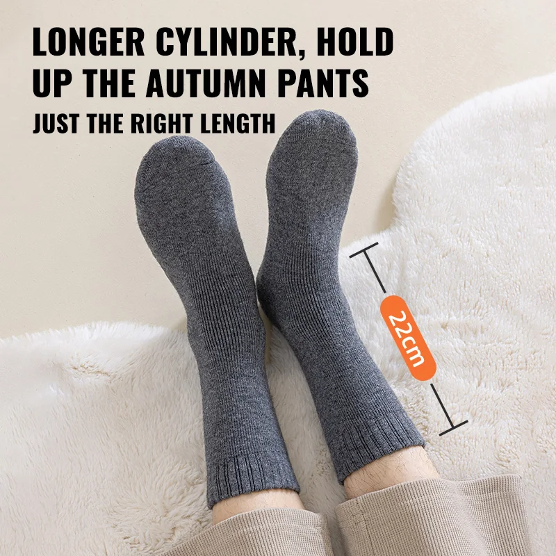 Kaos Kaki Wol Merino MiiOW Tebal Termal Musim Dingin Empuk Hangat Tahan Dingin Kasmir Crew Sock Pria Kaos Kaki Salju Hangat