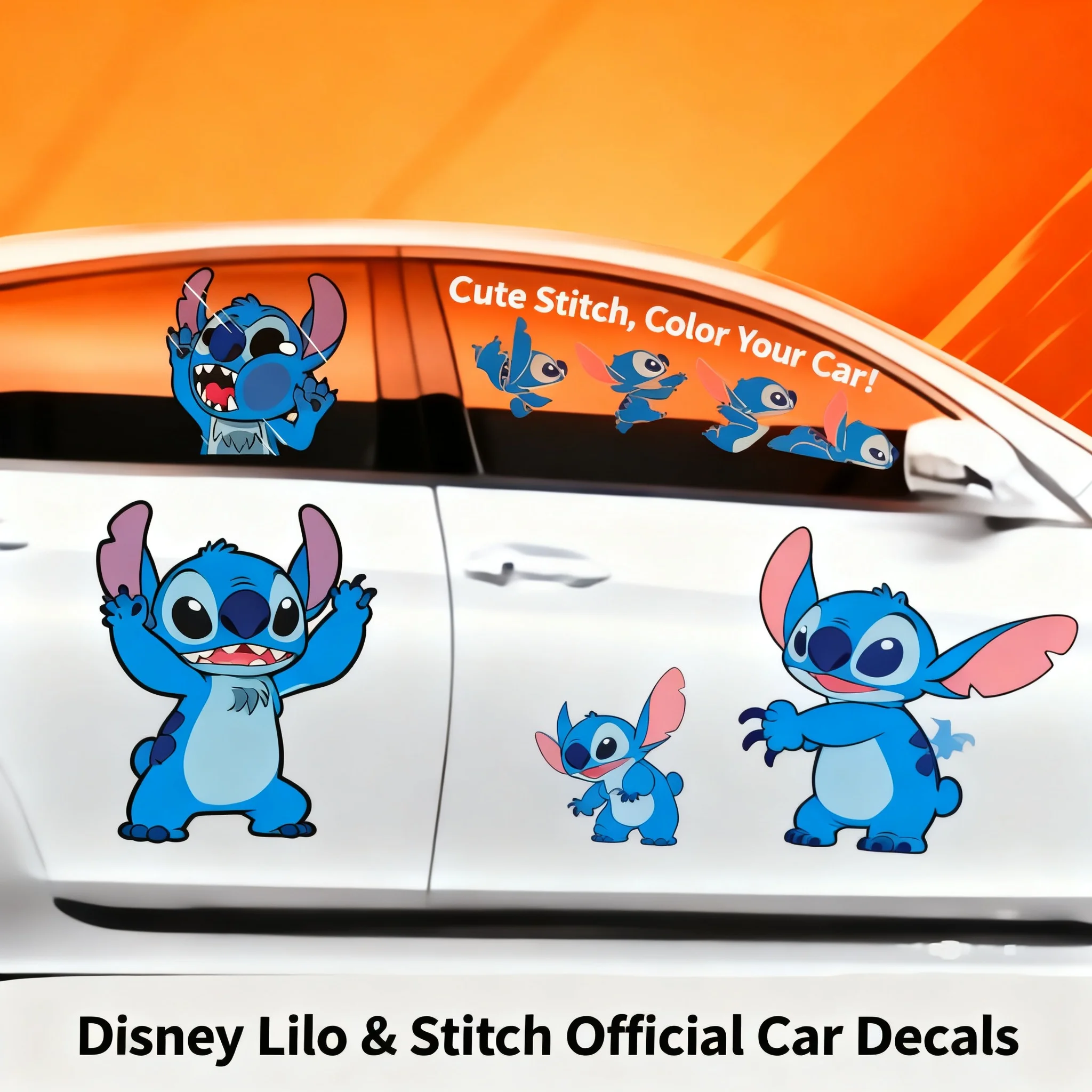 Stitch Car Sticker …