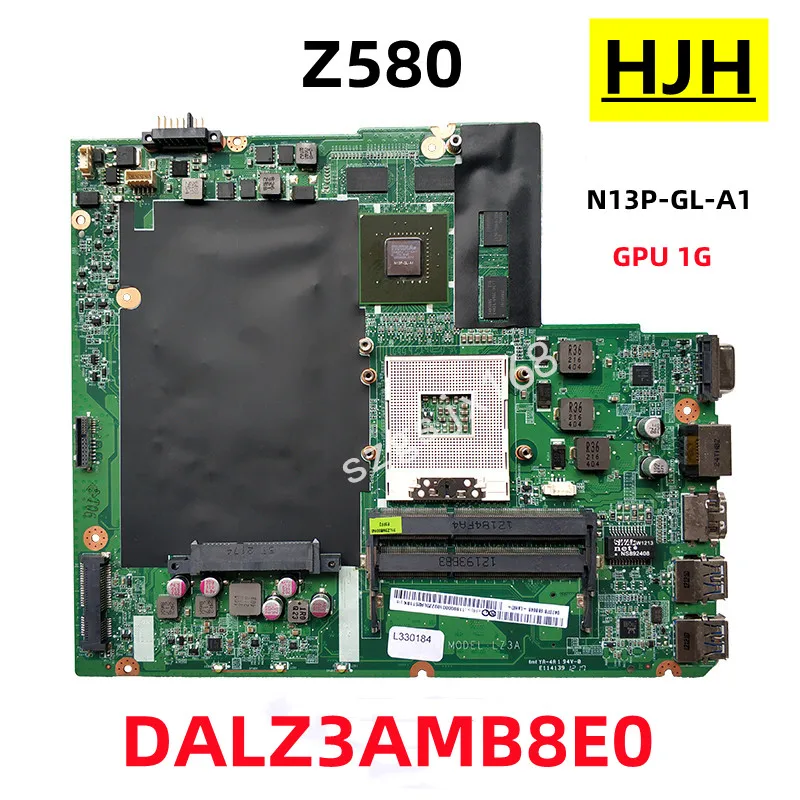 

Материнская плата для ноутбука Lenovo Ideapad Z580, DALZ3AMB8E0, HM76, 1 ГБ, N13P-GL-A1, DDR3