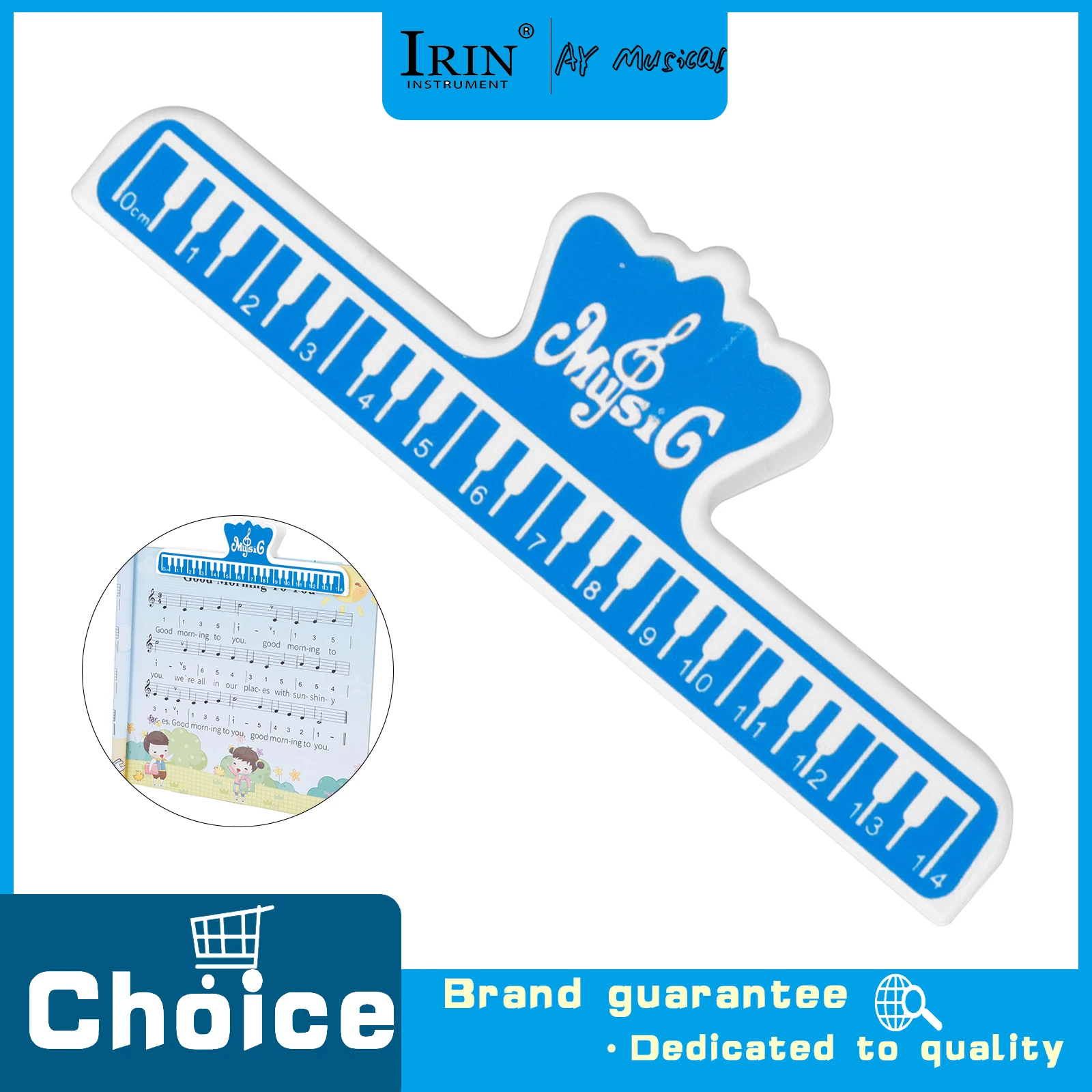 IRIN Universal Music Score Clip ABS Plastic High-Quality Steel Not Easily Oxidized Music Score Clip for Musical Instruments