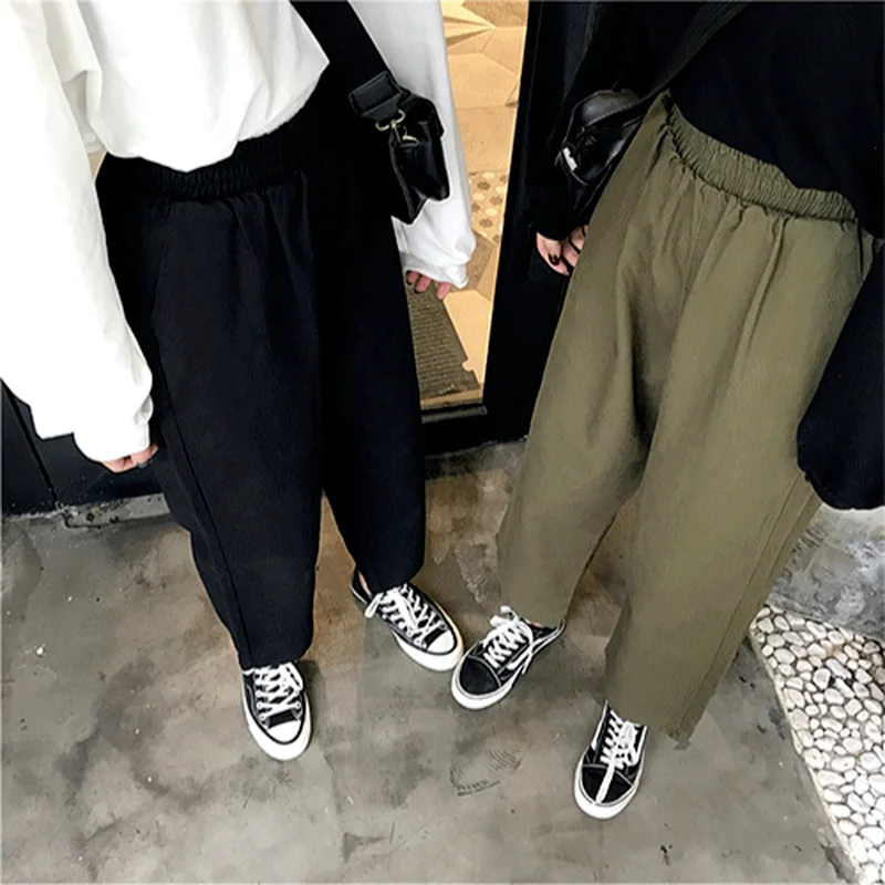 Cargo Pants Women Couple 3 Colors All-match College Solid Streetwear Leisure Fashion Female Cool Spring Ins New Arrival Popular