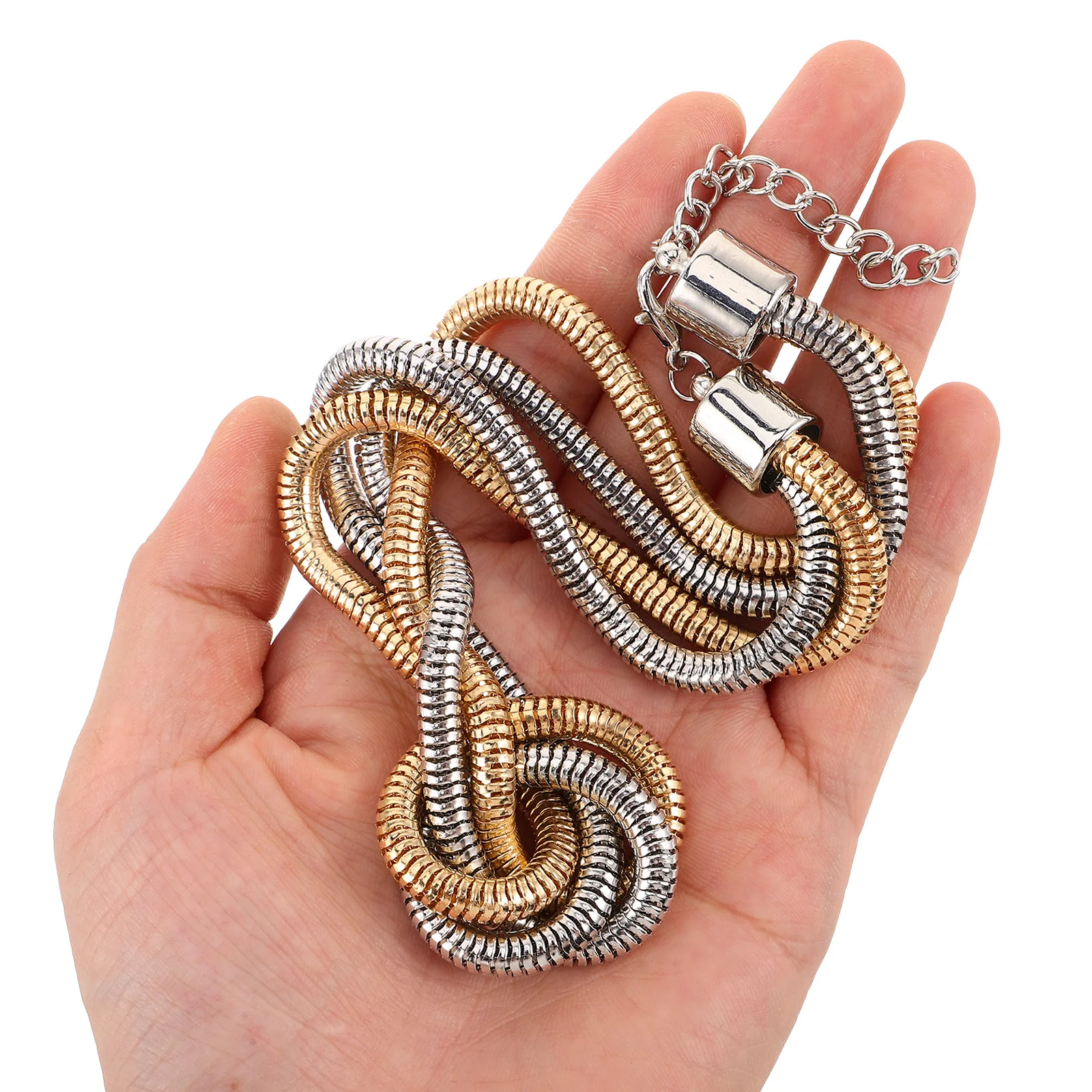 

Vintage Knotted Pendant Necklace Metal Color Matching Collarbone Chain Daily Wear Social Events European American Irregular