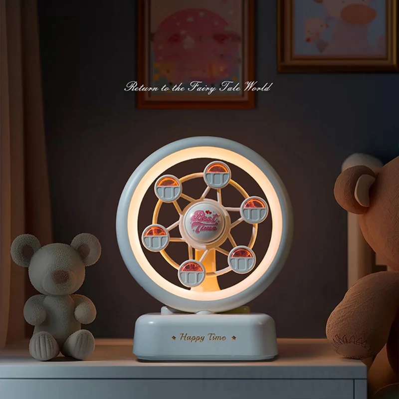 ลำโพงบลูทูธรูปชิงช้าสวรรค์ พร้อมไฟ RGB หมุนได้ แบตเตอรี่ 3000MAH ชาร์จผ่าน USB