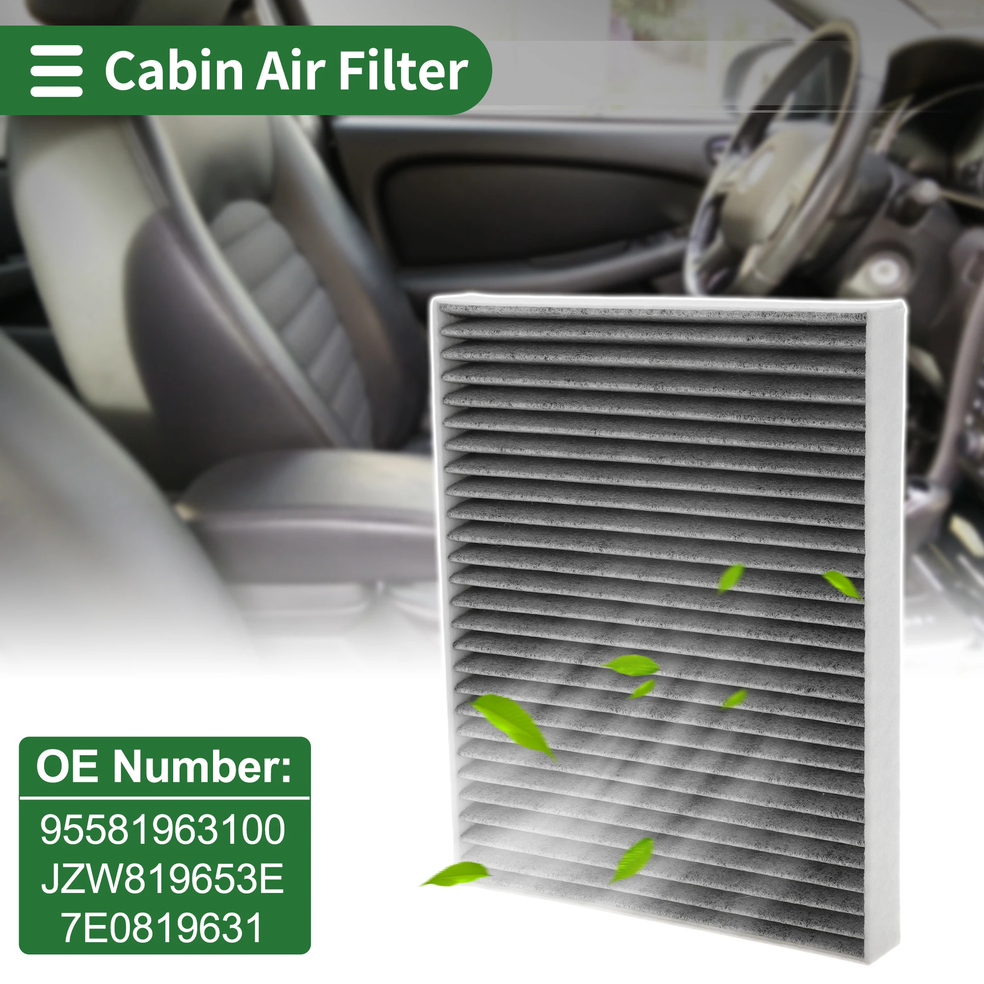 

Uxcell No.95581963100 Cabin Air Filter for Audi Q7 (4LB) 2009-2012 1 Pc
