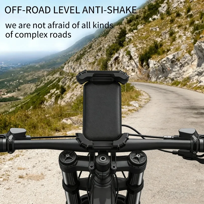 

Силиконовое противоударное крепление для телефона на руль мотоцикла/велосипеда с утолщенным креплением на зеркало заднего вида для электровелосипедов и GPS-навигации