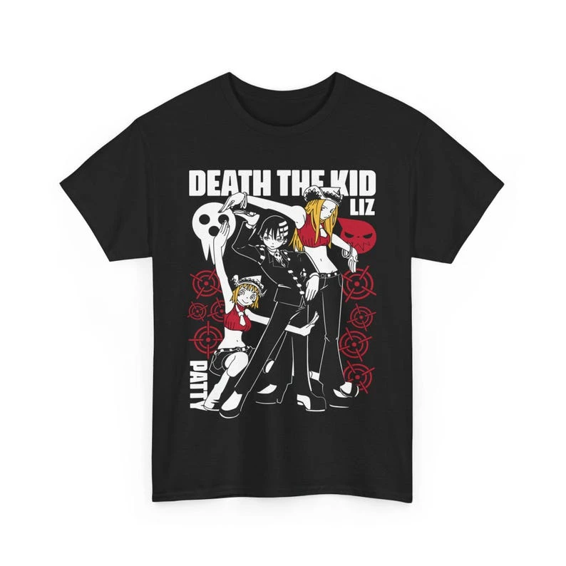 Soul Eater Y2K Aesthetic T shirt Trendy Oversized Unisex Vintage Loose Short Sleeves Classic Streetwear high quality Comfortable