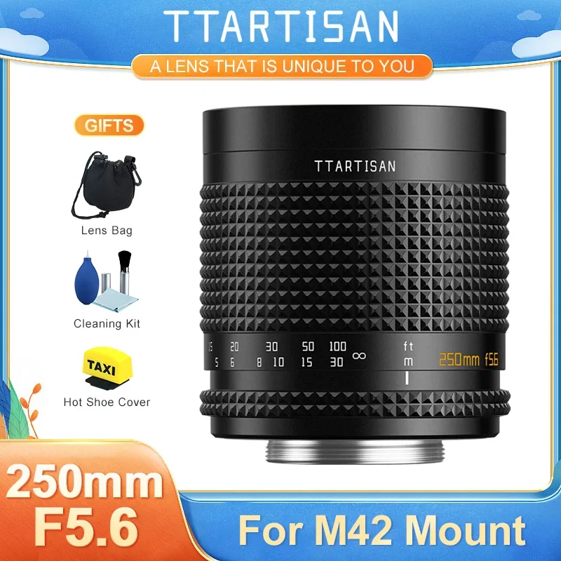 TTArtisan 250mm F5.6 Full Frame Refelx Lens Handheld Bokeh Bubble Soap for M42 M42-FX M42-Z M42-E M42-EF M42-EOSM M42-L Mounts