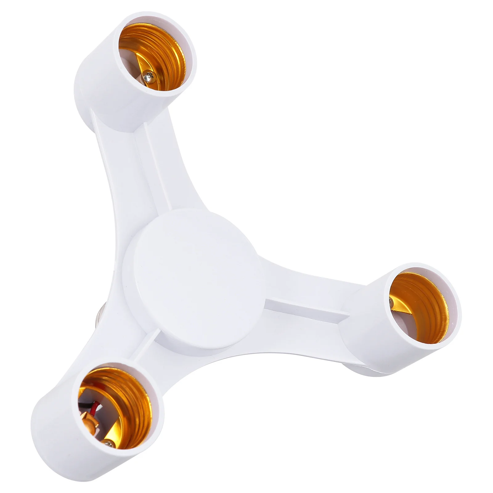 ضوء لمبة المقبس الفاصل E27 إلى 3 E27 محول البلاستيك حامل المصباح محول عالية المسمار مطابقة درجة LED ضوء متوافق