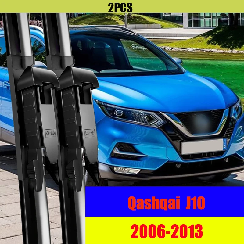 

For Nissan Qashqai J10 Front Wiper Blades 2006-2013 2008 2009 2010 2011 2012 Windscreen Windshield Window Accessories 24"+15"