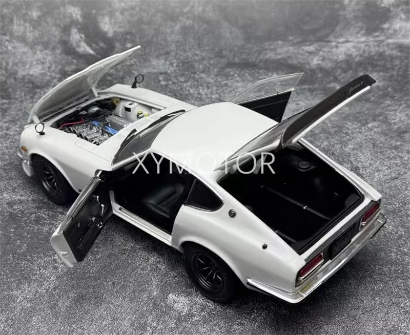 KYOSHO 1/18 For NISSAN Fairlady Z 240Z Demon Diecast Model Car Red / Blue / White Toys Gifts Display Hobby Ornaments Collection