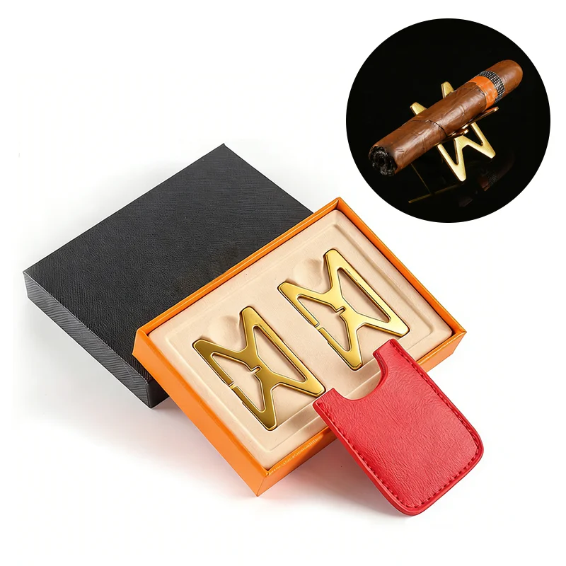 NOW ENJOY Cigar Holder Folding Stainless Steel Portable Cigar Stand Rack Cigar Accessories 2026 New