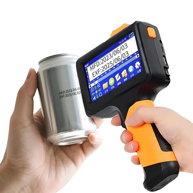 

2025 New Portable Mini Logo Label QR Code Barcode Marking Machine Handheld Inkjet Printers for Plastic Metal 600dpi Fast Dry