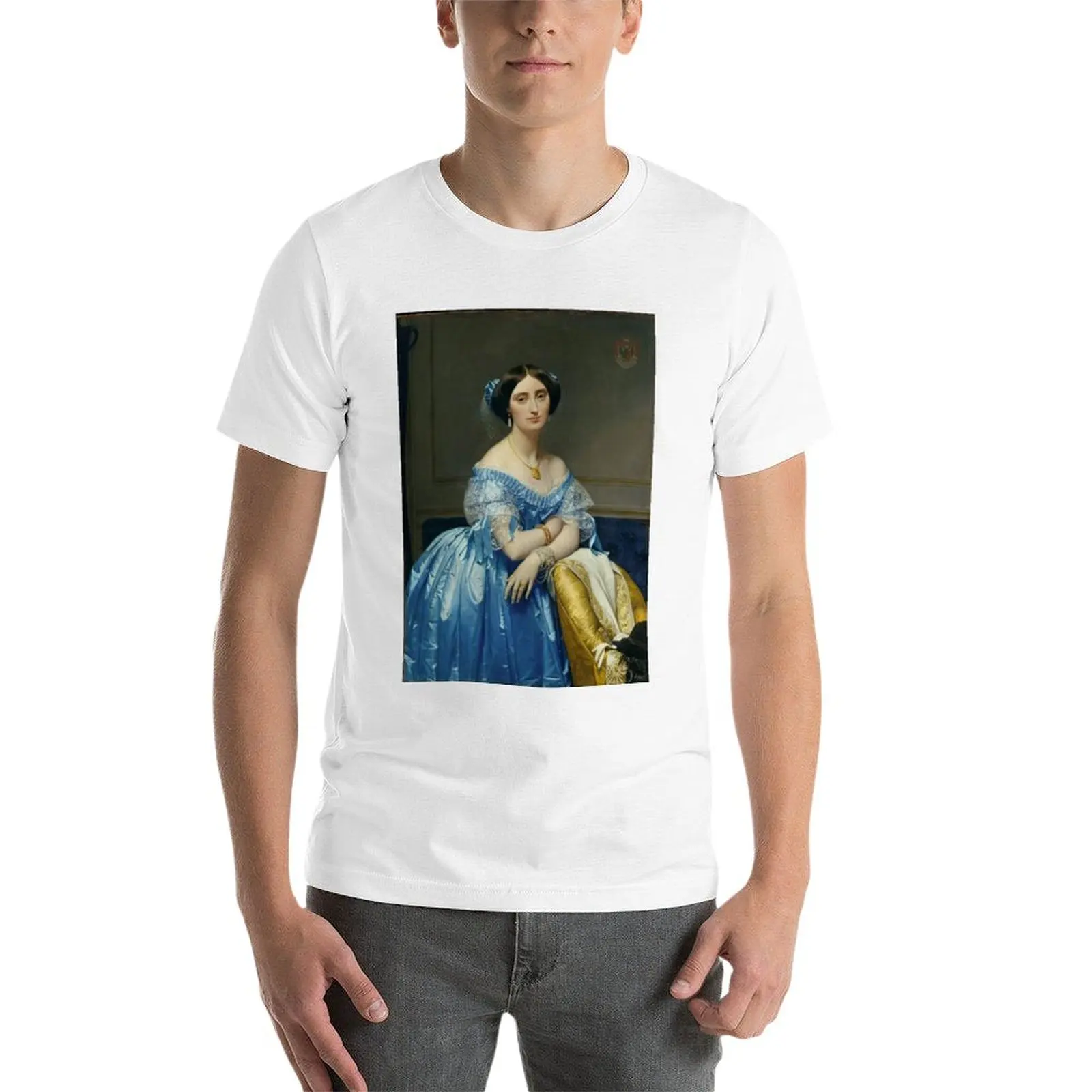 New Jean Auguste Dominique Ingres. Princesse de Broglie, 1851-53. T-Shirt Short sleeve oversized t shirts t shirts men