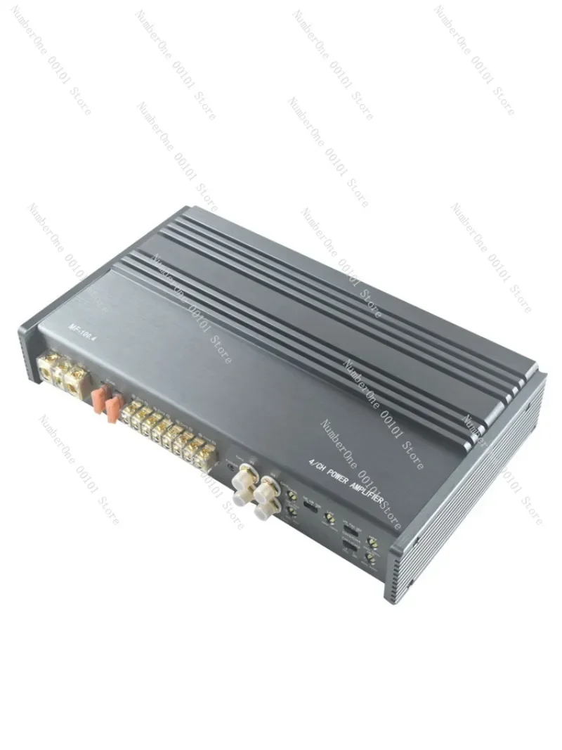 Sound Fire Car Audio Modified 12V Car AB Class Four-way Power Amplifier High Power Four Door Panel DSP Power Amplifier 100Wx4
