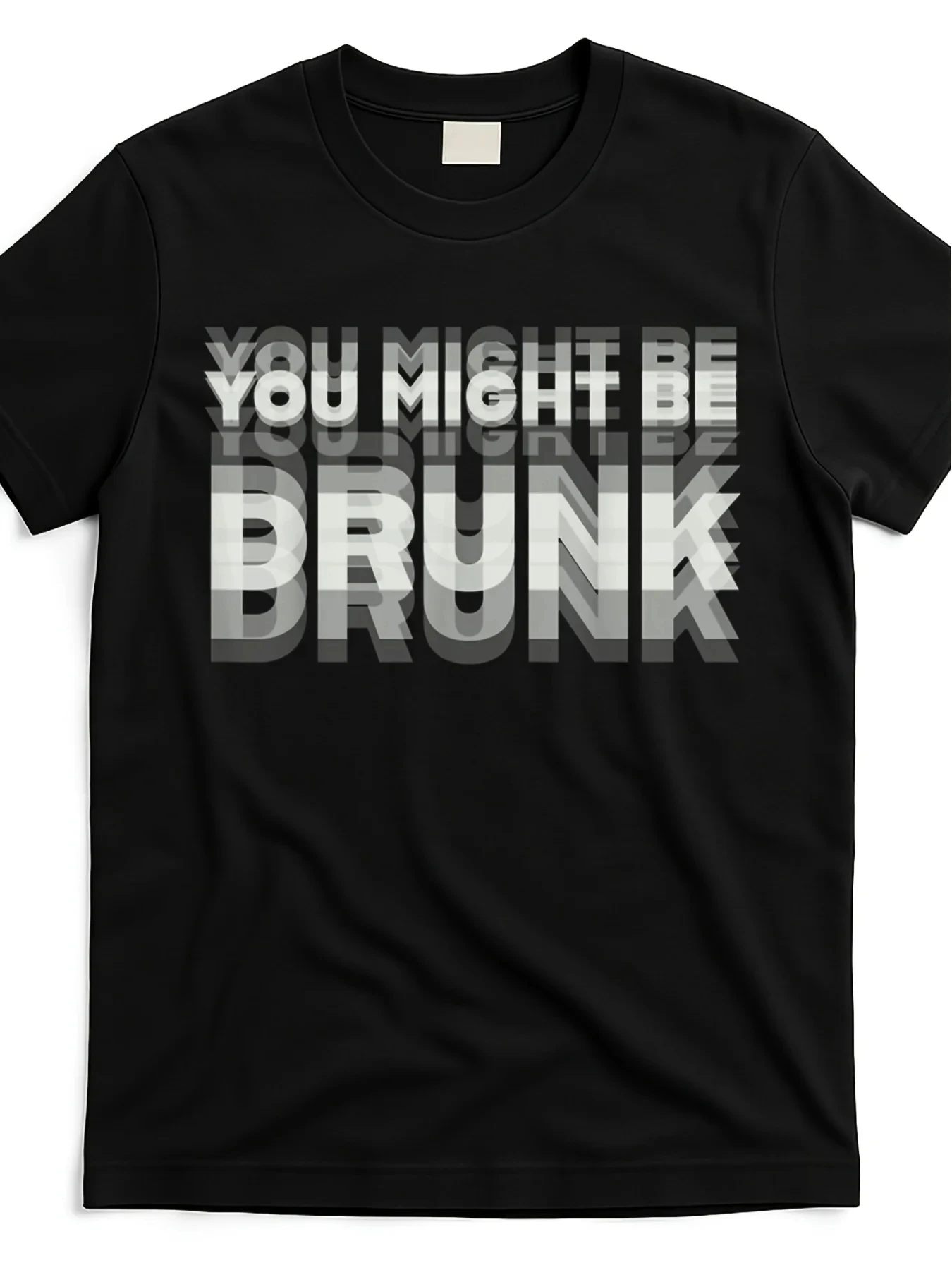 Vintage Women's Funny Letter YOU MIGHT BE DRUNK Sarcastic Humor  T Shirt Men's Anime Streetwear Oversize Tee Summer Y2k Clothing