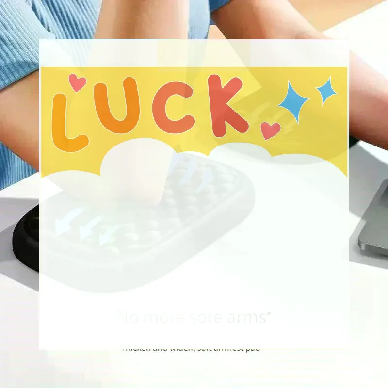 Ergonomic Wrist Support Pad 1pc Desk Armrest Padded Cushion for Office Table Gaming Pain Relief Comfort