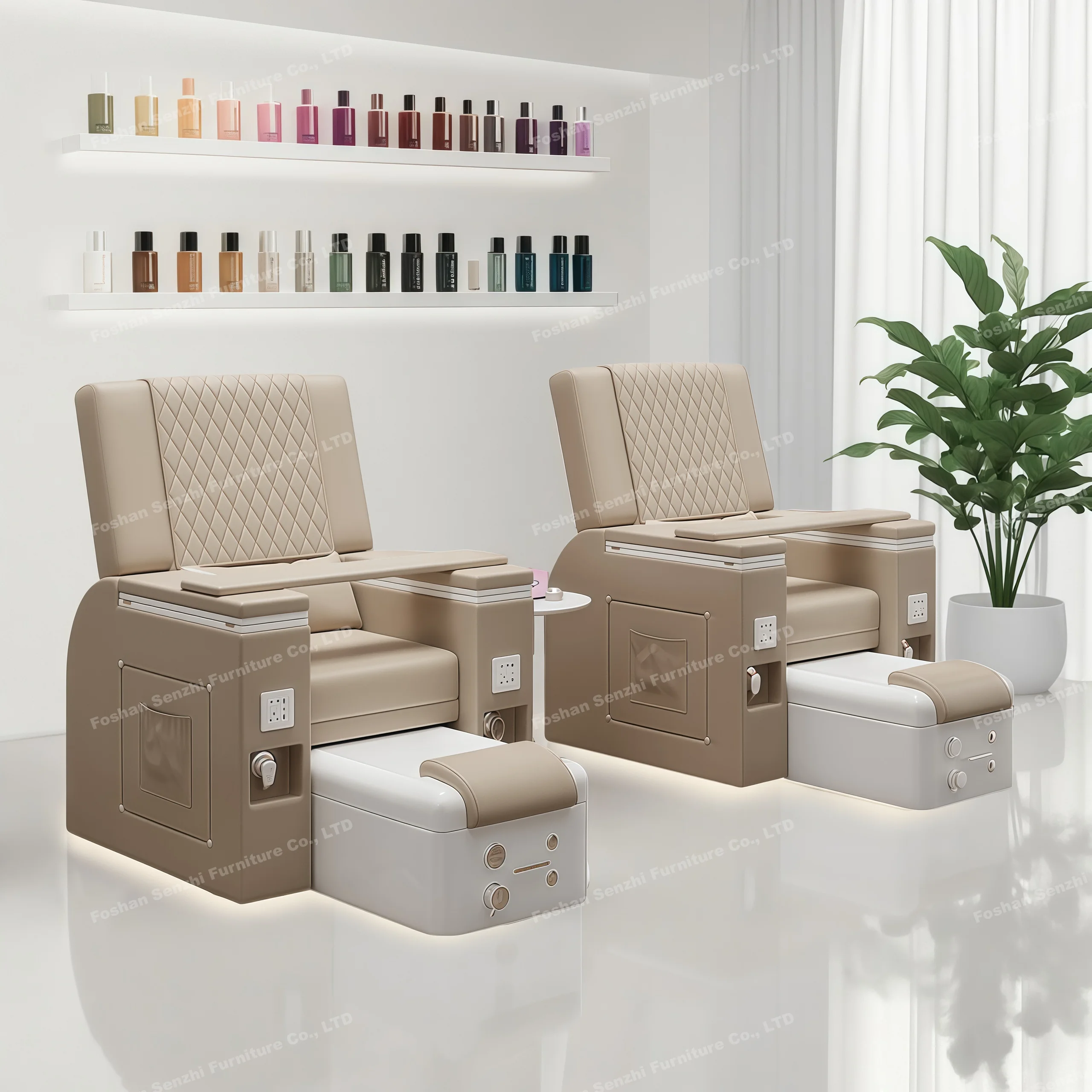

Modern Nail Shop Saloon Equipment Foot Care Chair Multifunctional Electric Massage Foot Bath Pedicure Chair