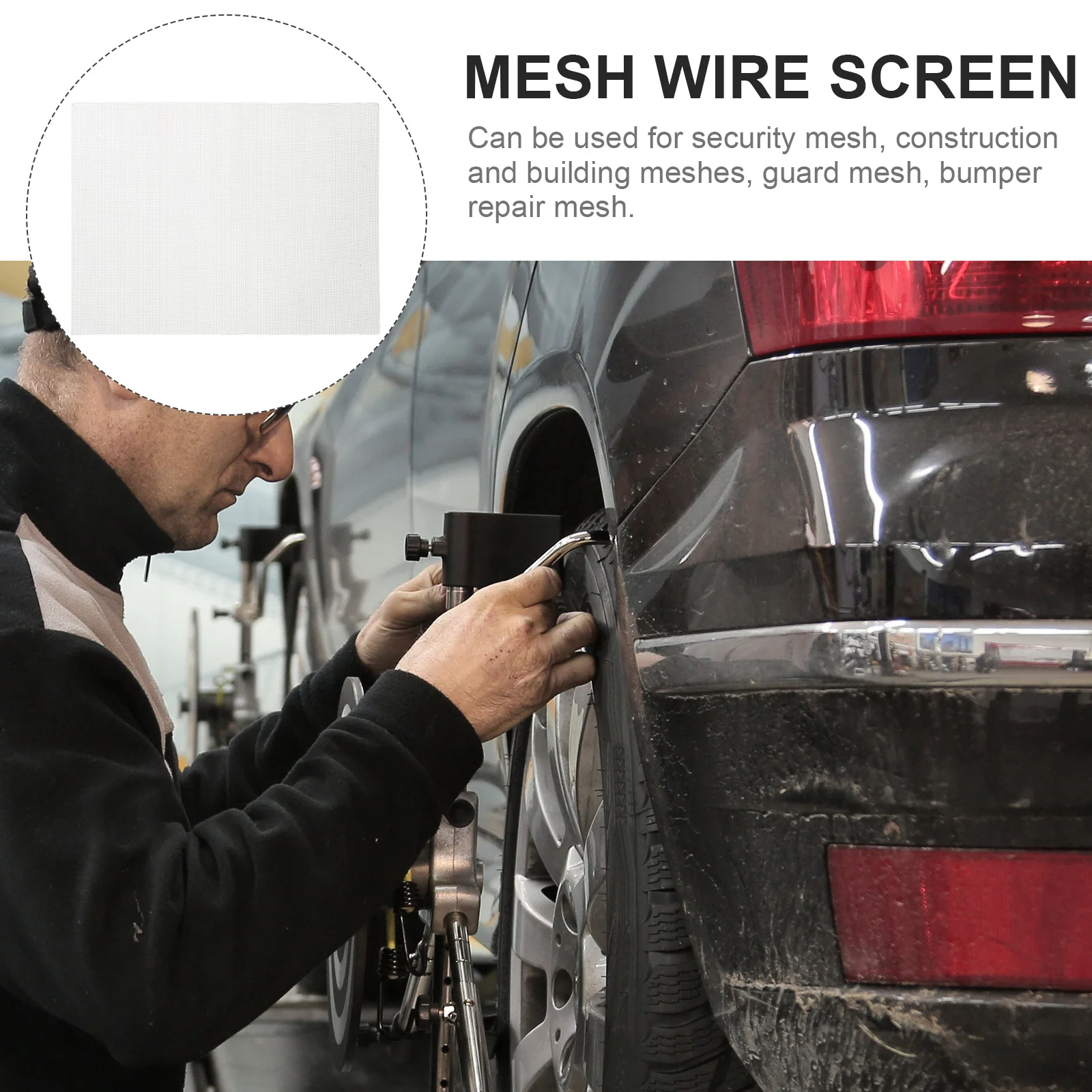 

6pcs Stainless Steel Screen Repair Patch Fine Wire Mesh For Security Construction Building Garden Gutter Guard Mesh