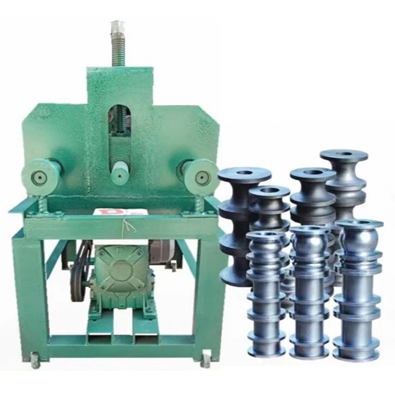 Electric Pipe Bender Vertical Stainless Steel Round Pipe Electric Steel Bar Bender Round Die Multi-Function Bend(Customized)
