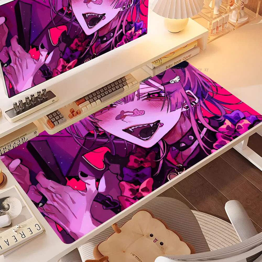 Large Gaming Mouse Pad Anime Girl Mousepad Mouse Mat Desk Mat With Pad Gaming Accessories Prime Gaming XXL Keyboard Pad Padding