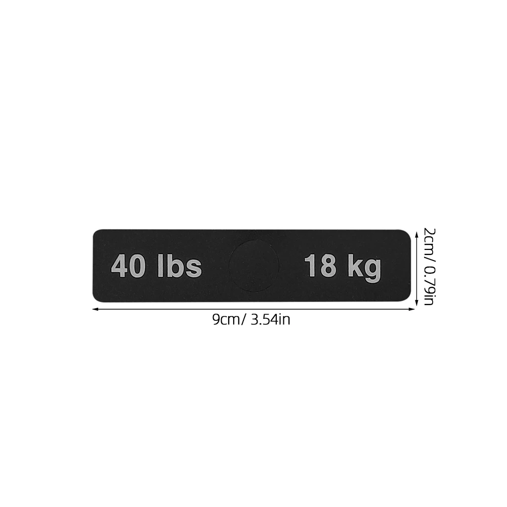 2 Sheets Weight Labels Lifting Stickers Gym Tags Fitness Equipment Numbered Self Adhesive File Pocket Labels Workout Exercise