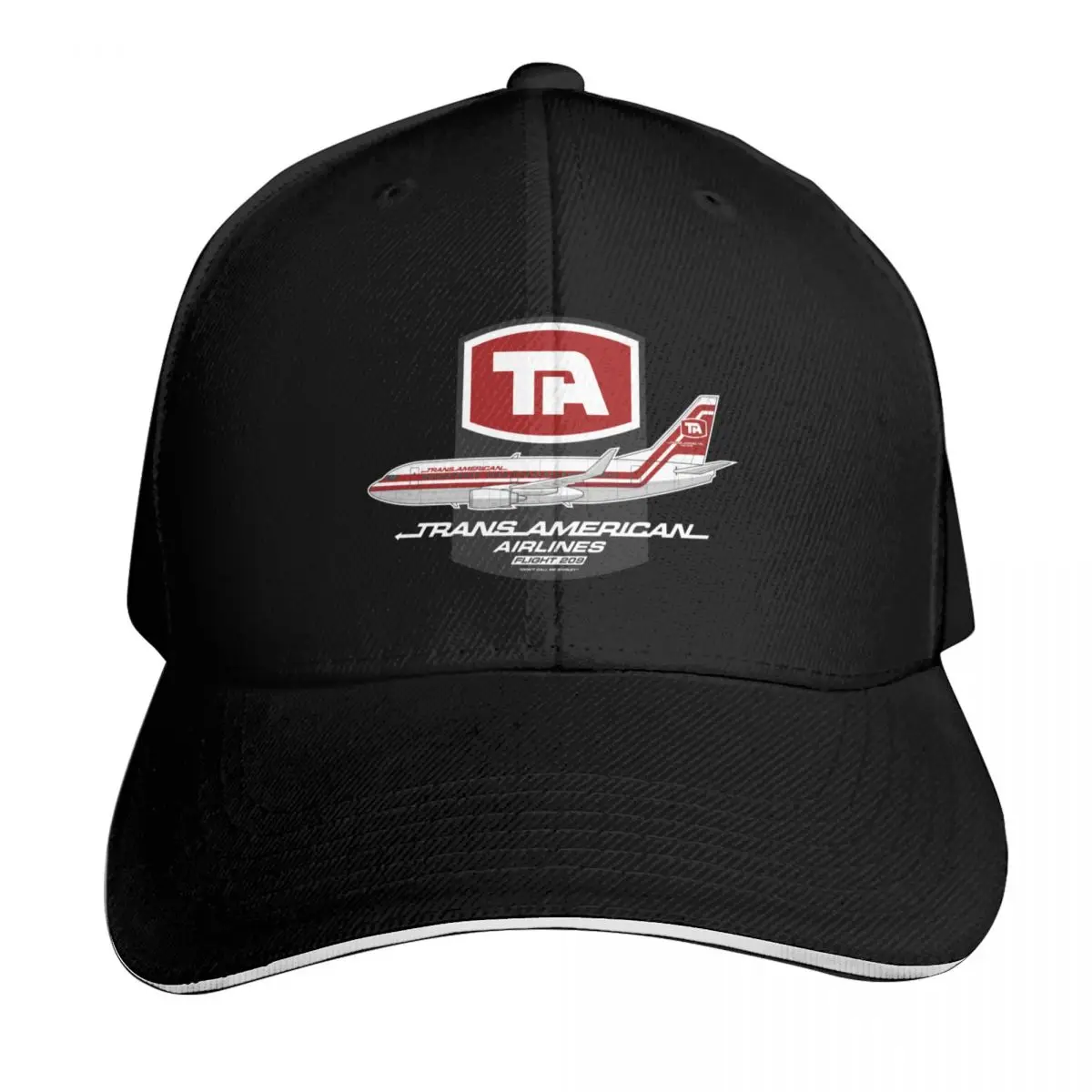 TRANS AMERICAN AIRLINES FLIGHT 209 Baseball Cap Adjustable Buckle Closure Moisture Wicking Quick Dry Curved Brim Classic Fit