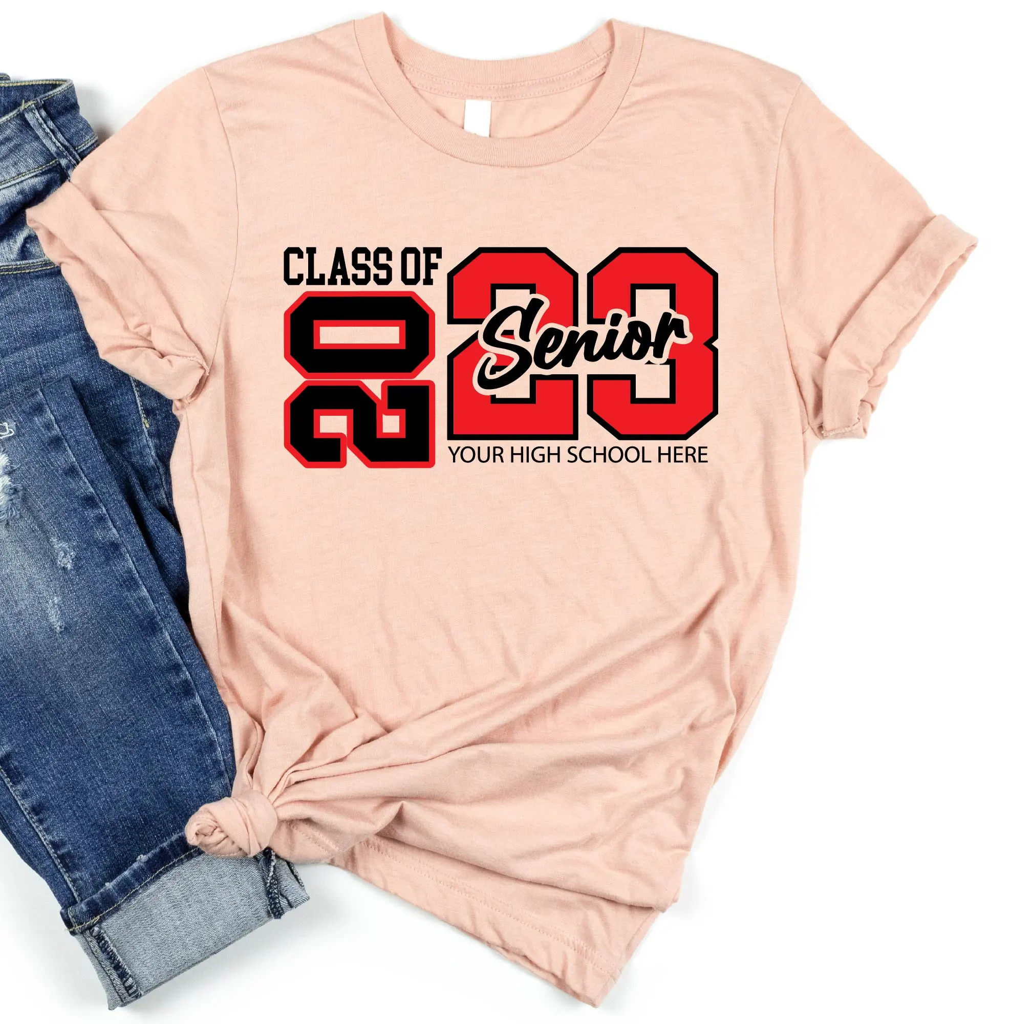 Senior 2023 T Shirt Graduation s New Class School For Her