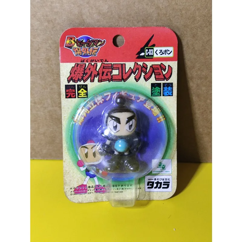 Figurine d'action originale japonaise Takara B-Daman Bomberman, entièrement peinte en noir et bleu saphir, jouet de collection, disponible en stock