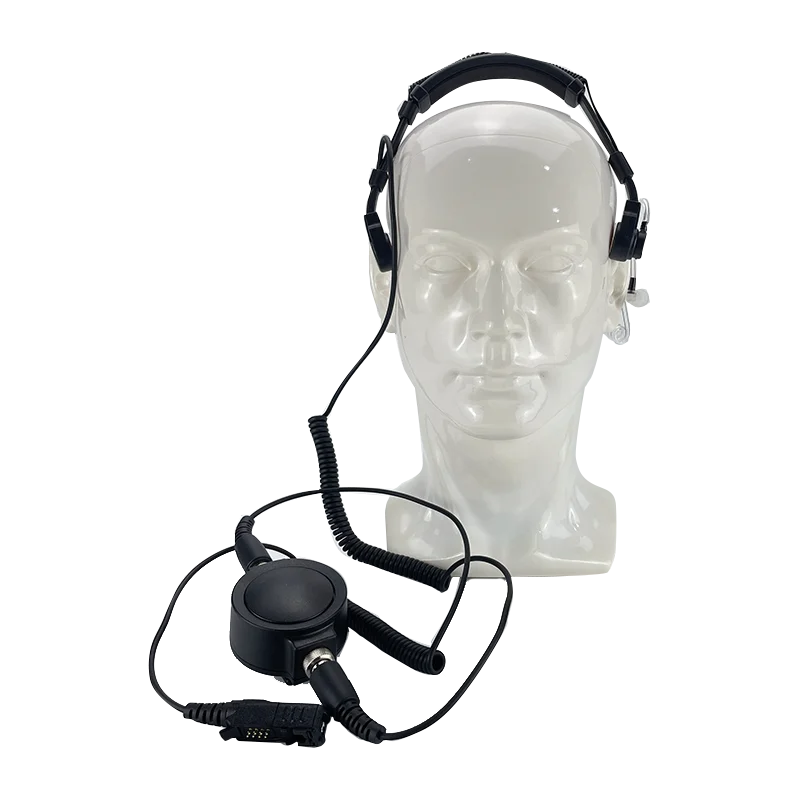 K11 Telescopic Telephone Headsets for Motorola P660I P6620I MTP350E 8628I Walkie Talkies Throat Controlled