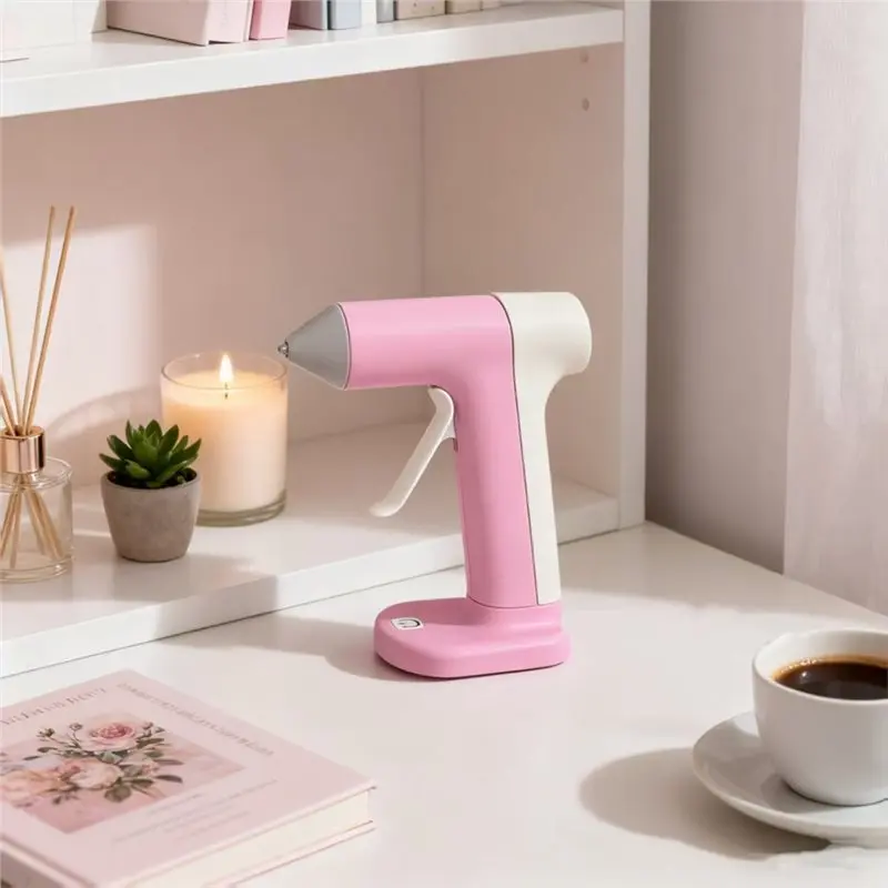 ABDJ-Cordless Glue Gun Fast Preheating Rechargeable For DIY Crafts Home Repairs Cordless Hot Glue Gun