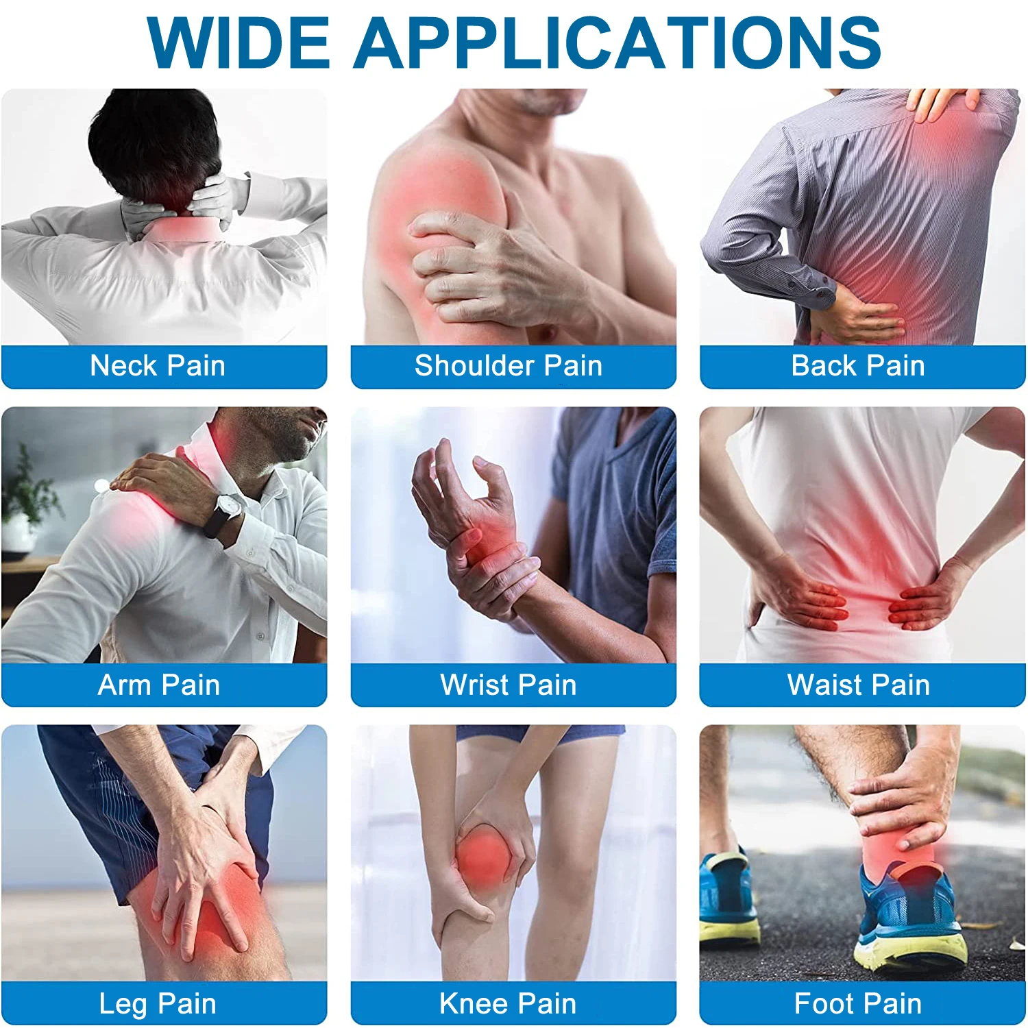 INSMART عشرات 60 طرق عشرات العضلات محفز الكتف الرقبة تدليك الاسترخاء مدلك الجسم EMS العلاج الرقمي آلة التخسيس