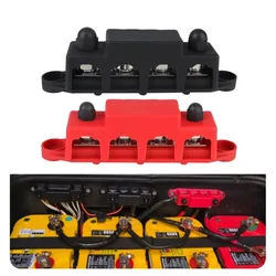 Bus Bar 48V 250A DC Power Distribution Block For Boat Truck RV Caravan Car M8 M10 Stud 5/16