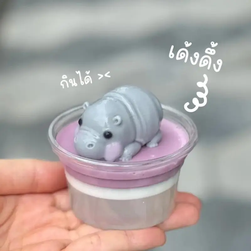 Hippo Cake Mold Chocolate Decorating Cute Hippo Mold Fondant Cake Sugar Craft Molds Safe Multi-Functional Baking Cake Mould