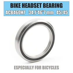 Bike Headset Bearings ACB460H7 34.1*46*7 mm 45/45 1PC ACB Road MTB Angular Contact Bicycle Stainless Bearing ACB460H7